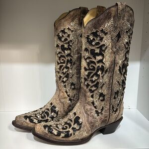 Corral Glitter Inlay Boots A3569